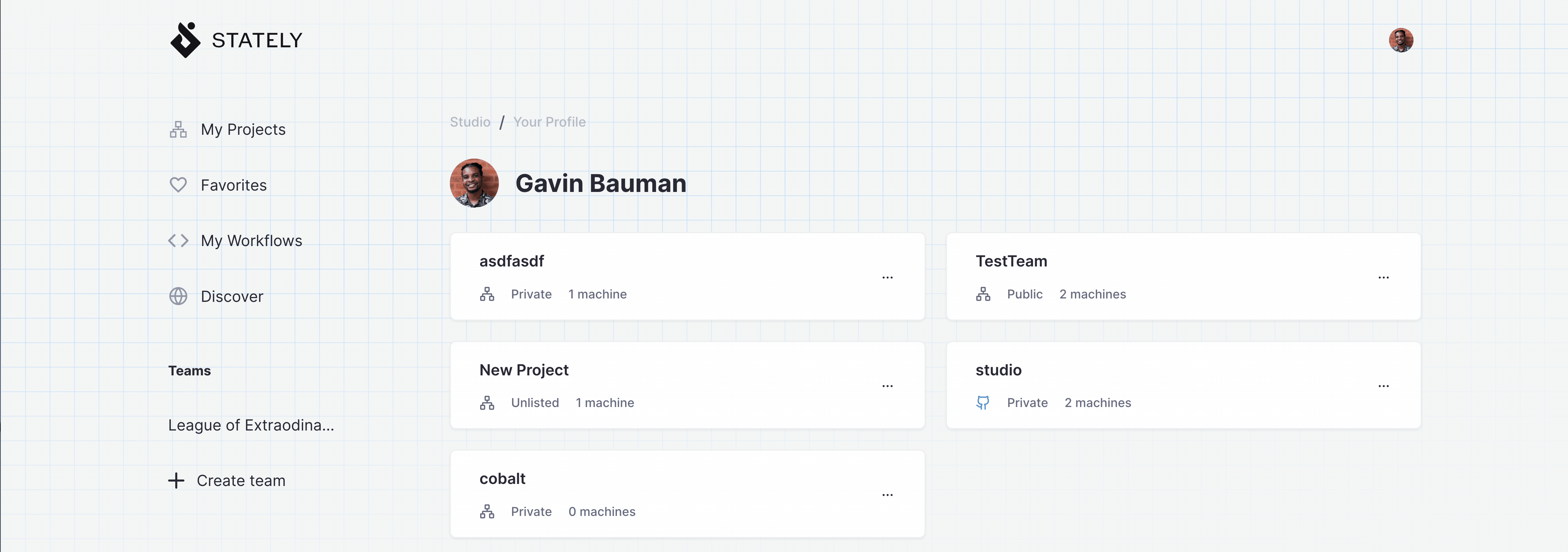 A GIF of the Studio's settings page, with the 'Create API Key' button highlighted.