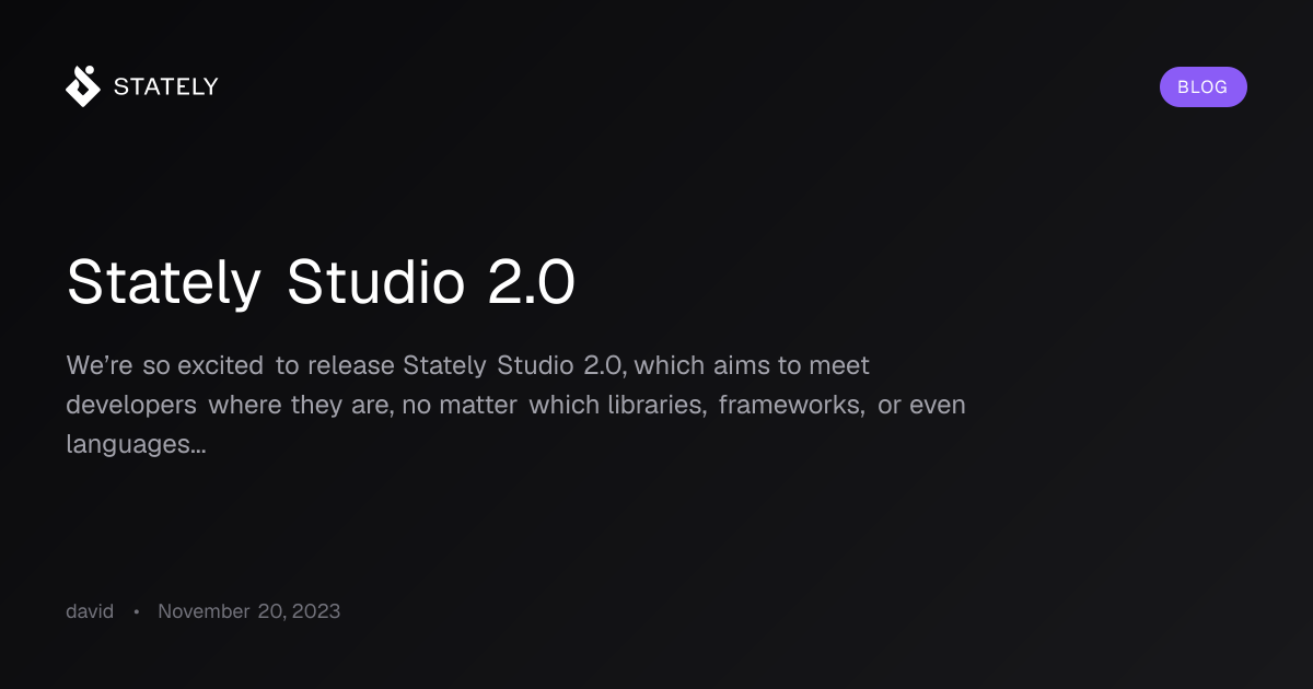 Stately Studio 2.0