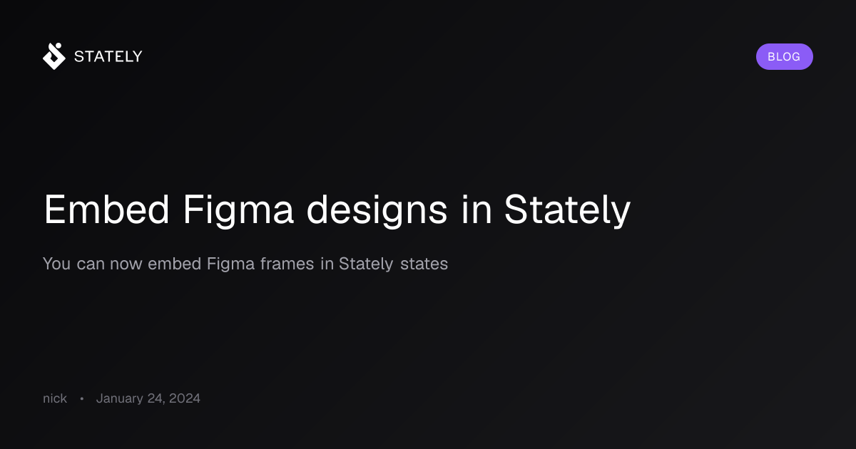 Embed Figma designs in Stately